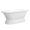 Aqua Eden Pedestal Bathtubs, 66 L, 30.5 W, White, Cast Iron VCTND663024 - alternate 1